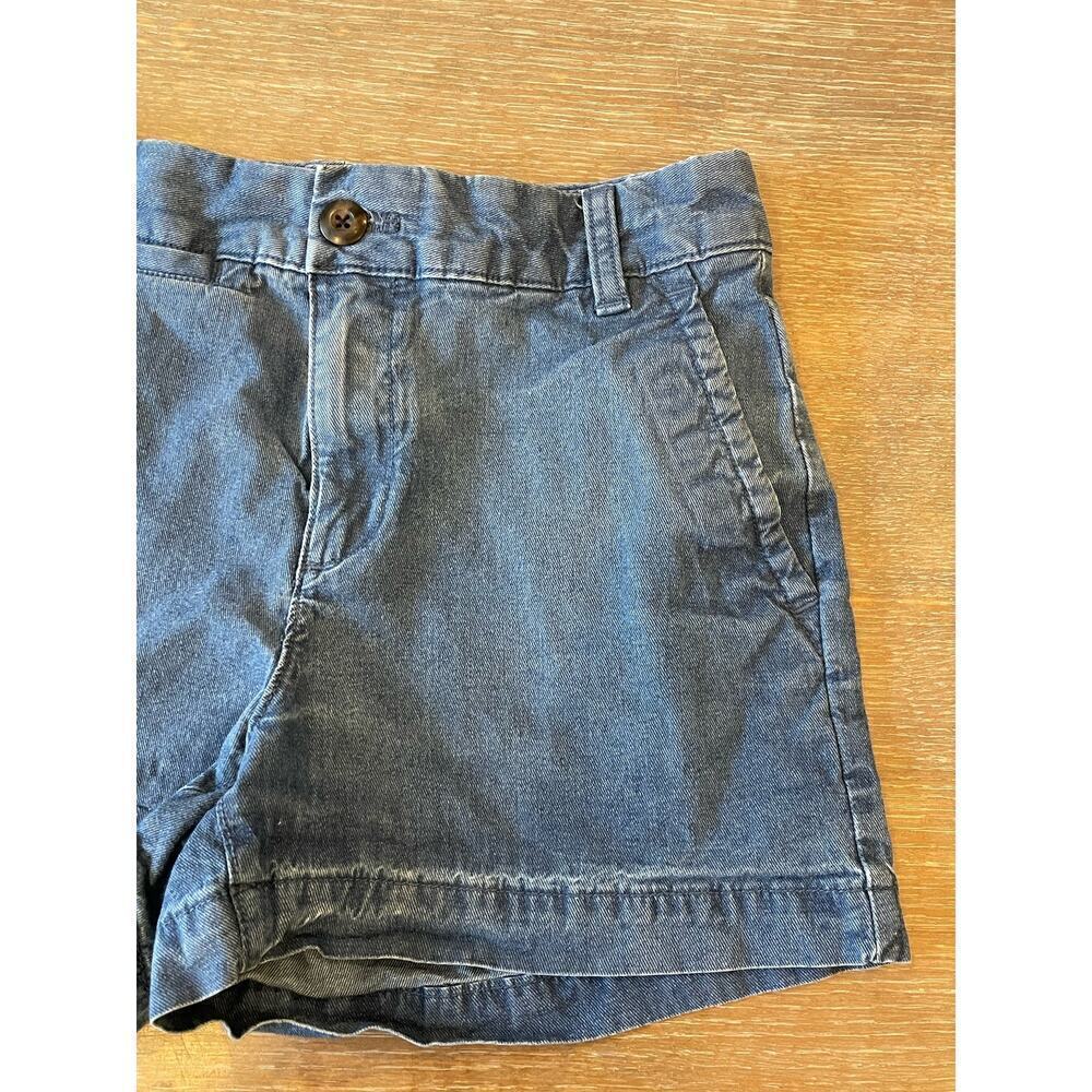 GAP Denim Jean 3" Inseam Khaki Chino Shorts Women's size 00 Tomato Girl Summer - Picture 2 of 11